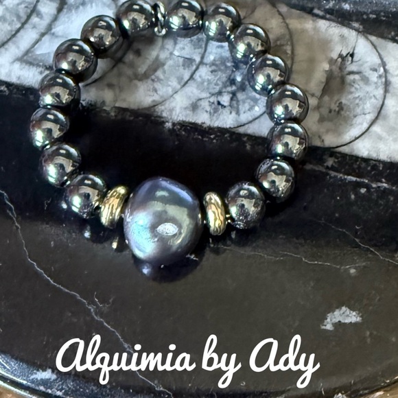 Alquimia Black and Silver Ring with Elegant Design - Picture 1 of 2